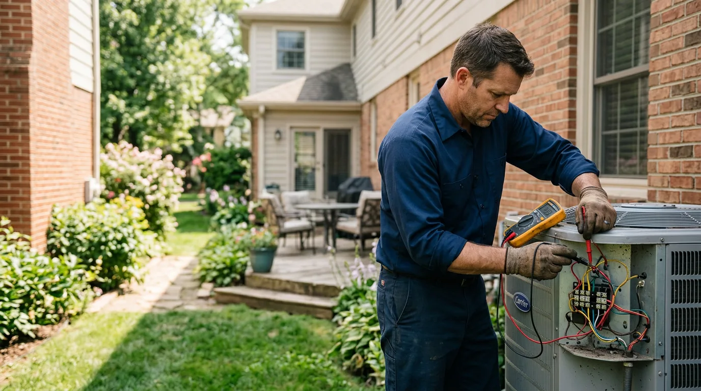 HVAC technician working near Rome, PA
